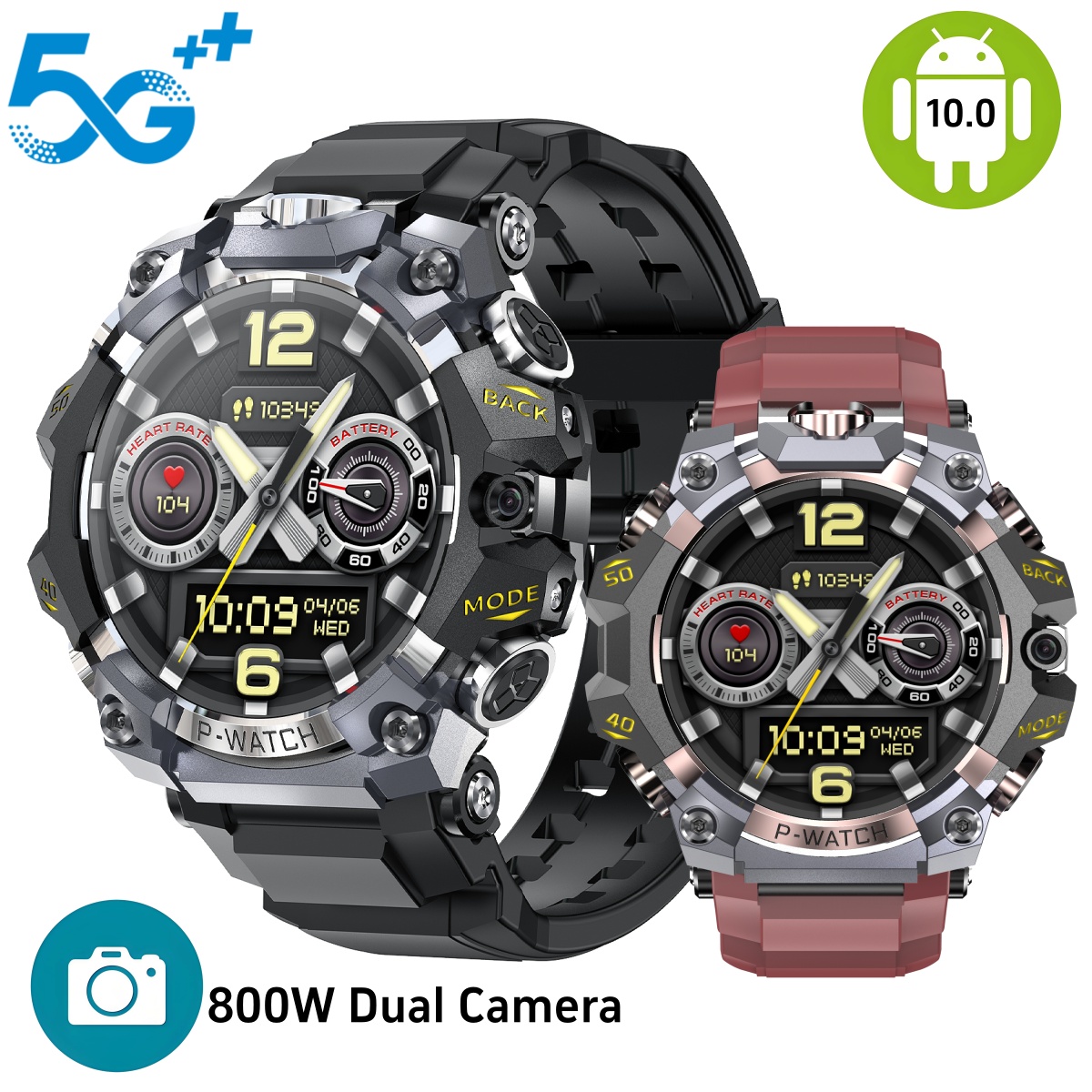 Heart Rate Gps Watch - Jam Tangan Pintar Q668 Android 10.0