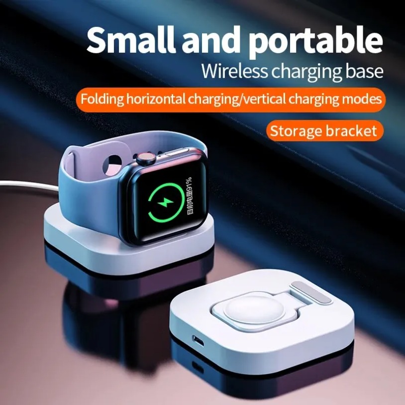 Iwatch Smartwatch Series 7 - Stasiun Pengisian Daya Nirkabel Magnetik Portabel