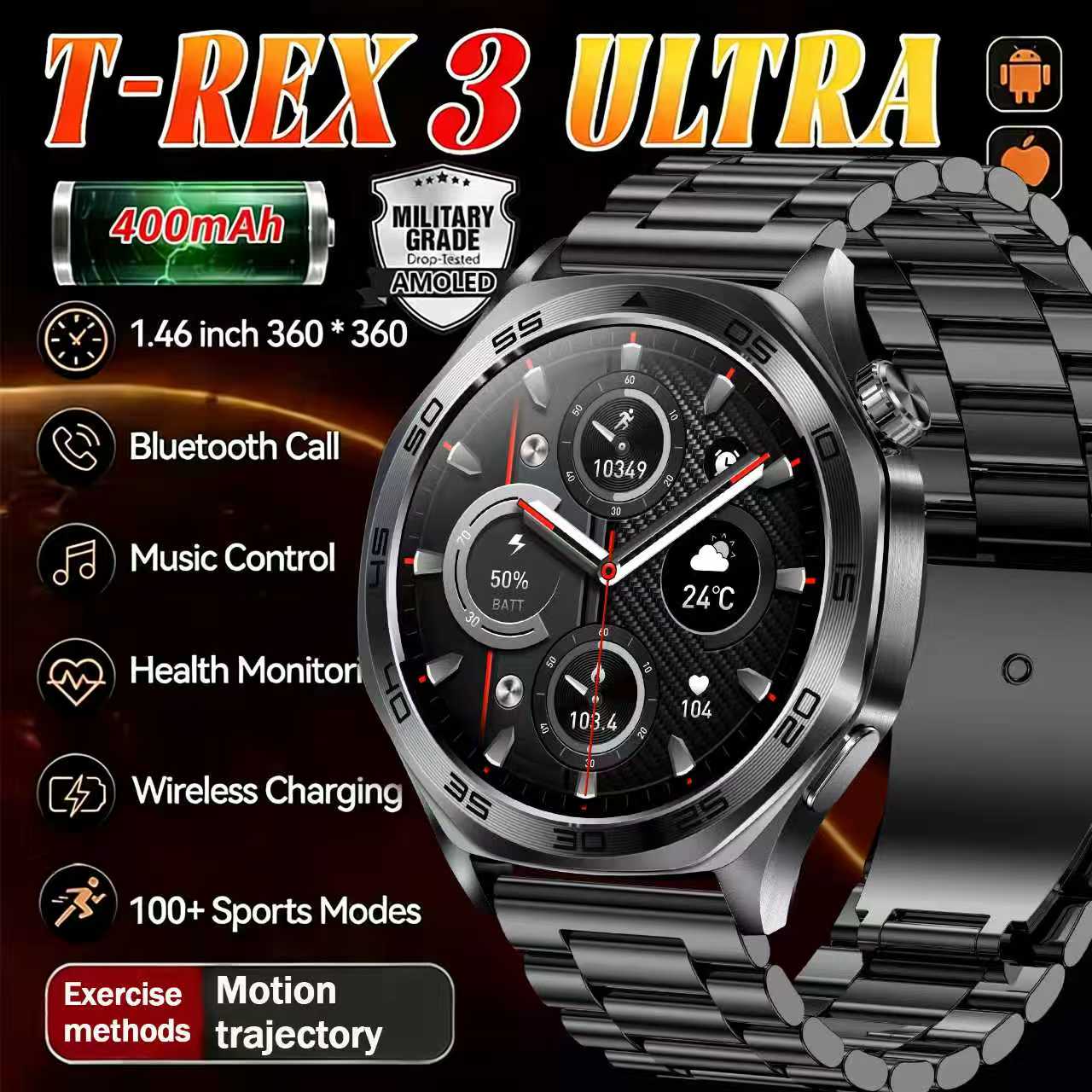 Smartwatch Health Watches For Men - Jam Tangan Pintar Pria 2026 1.46