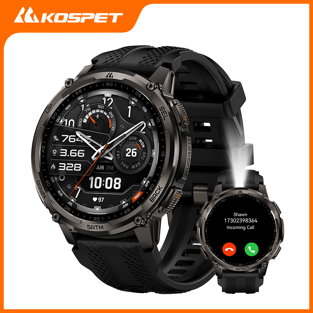 Smartwatch Health Watches For Men - KOSPET TANK T4C Jam Tangan Pintar