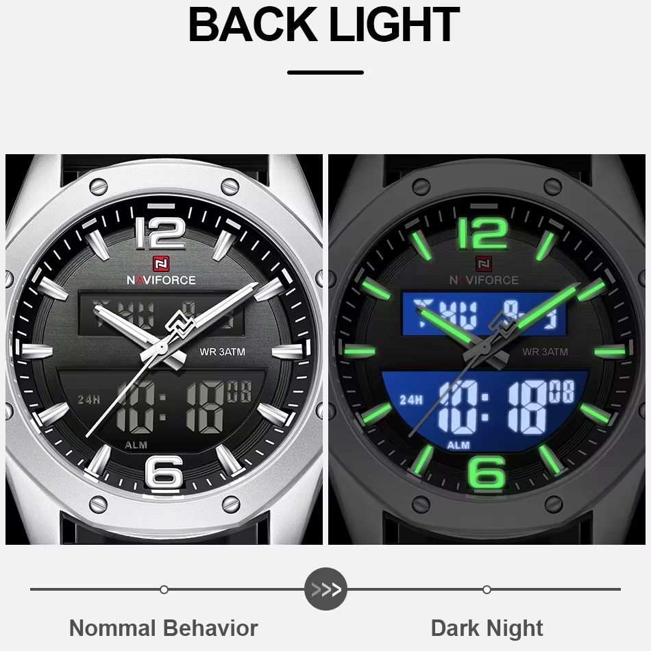 Watch Display Pillow - NAVIFORCE Jam Tangan Kuarsa Pria LCD