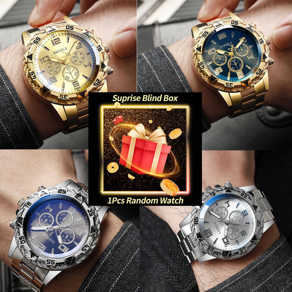 Analog Quartz Watch - 1 Buah Jam Tangan Misteri Kejutan