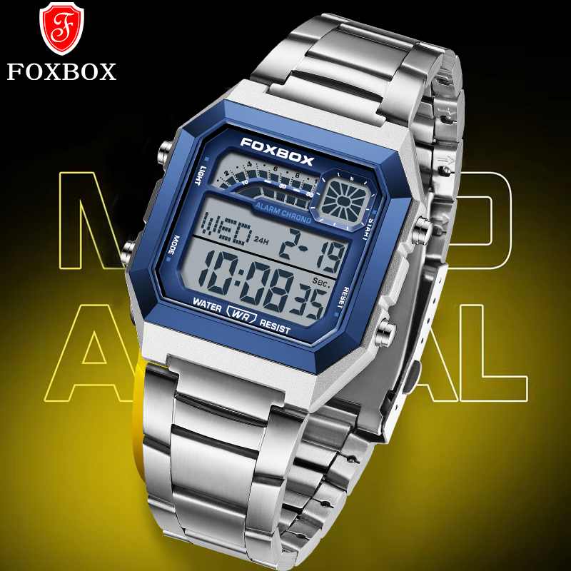 Analog Quartz Watch - Jam Tangan Pria Digital Mewah FOXBOX