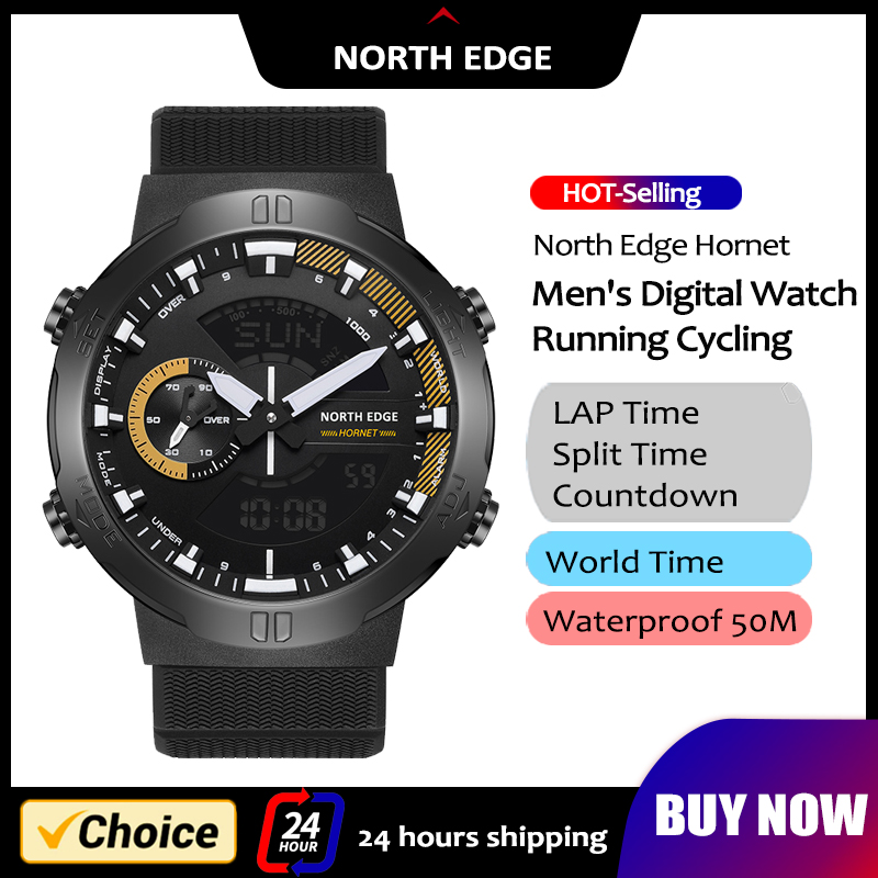 Smartwatch Army Watches For Men - NORTH EDGE jam tangan pintar pria,
