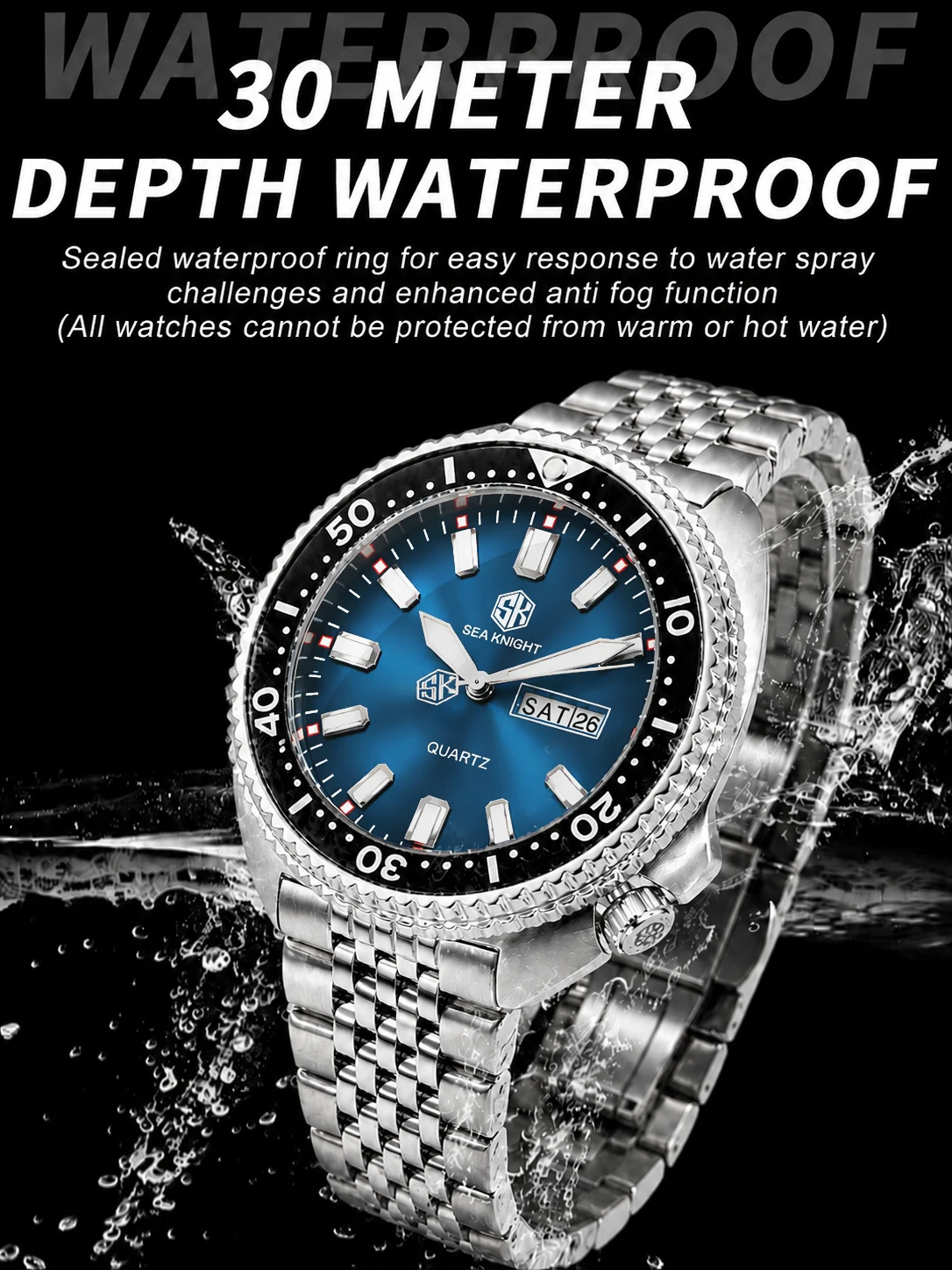 SEA KNIGHT Jam Tangan Quartz B - Smartwatch New Watches For Men ulasan dan harga