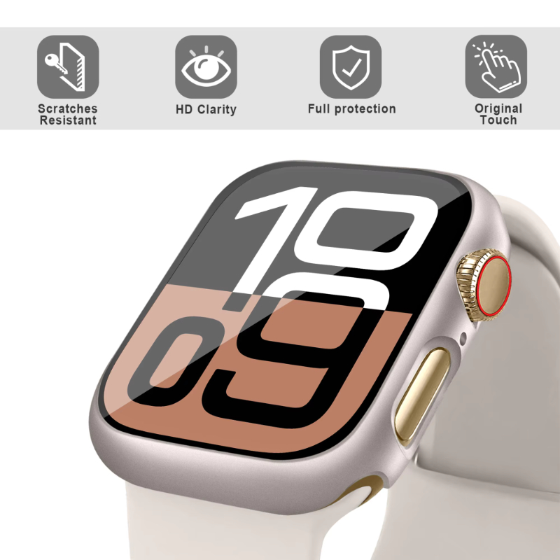 Kaca Antigores + Casing untuk  - Iwatch Smartwatch Series 7 ulasan dan harga
