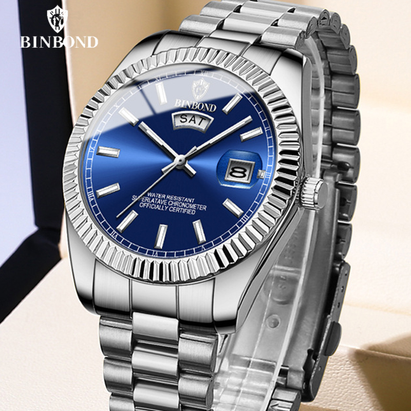 BINBOND B7012 jam tangan kuars - Rolex Watch Datejust ulasan dan harga