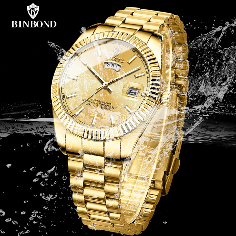 BINBOND B7012 jam tangan kuars - Rolex Watch Datejust ulasan dan harga