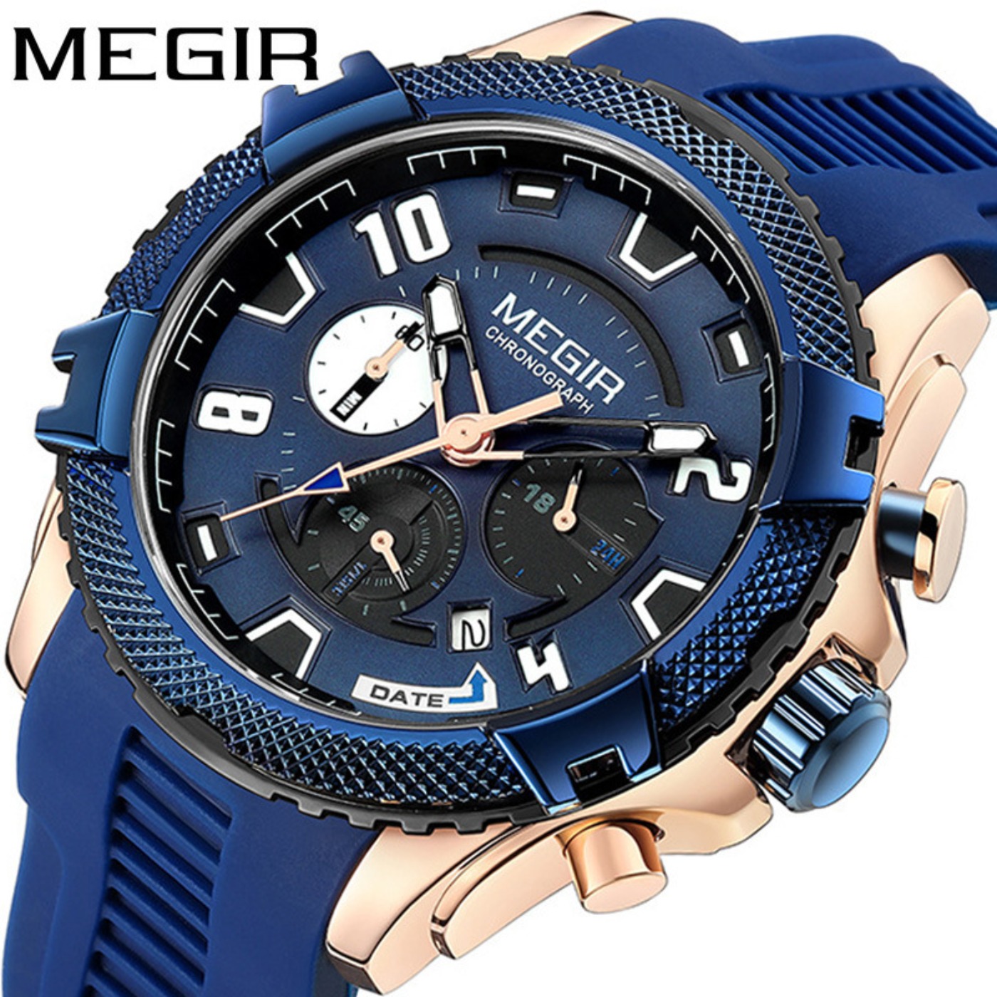 MEGIR Jam Tangan Kuarsa Pria D - Chronograph Sport Watch ulasan dan harga