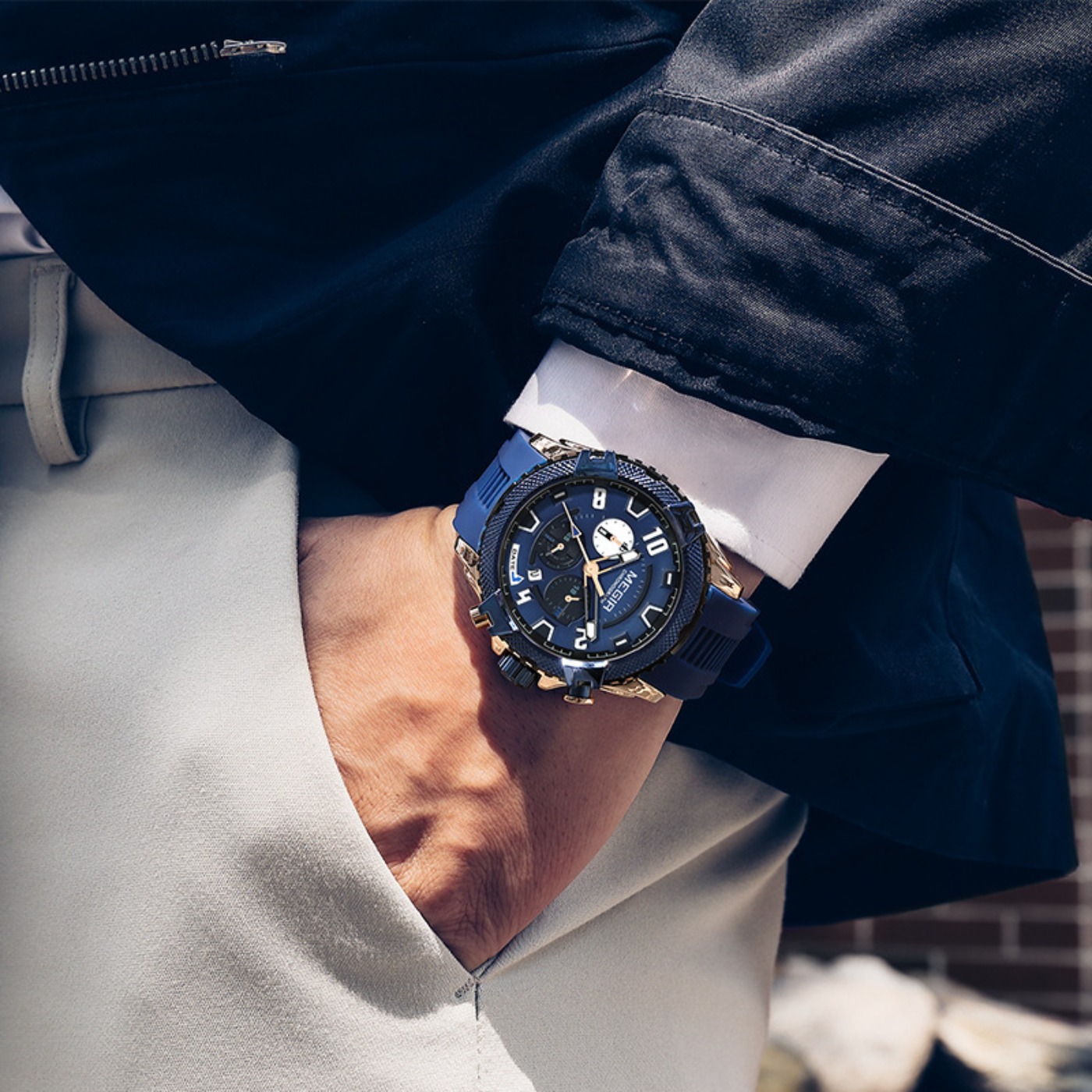 MEGIR Jam Tangan Kuarsa Pria D - Chronograph Sport Watch ulasan dan harga