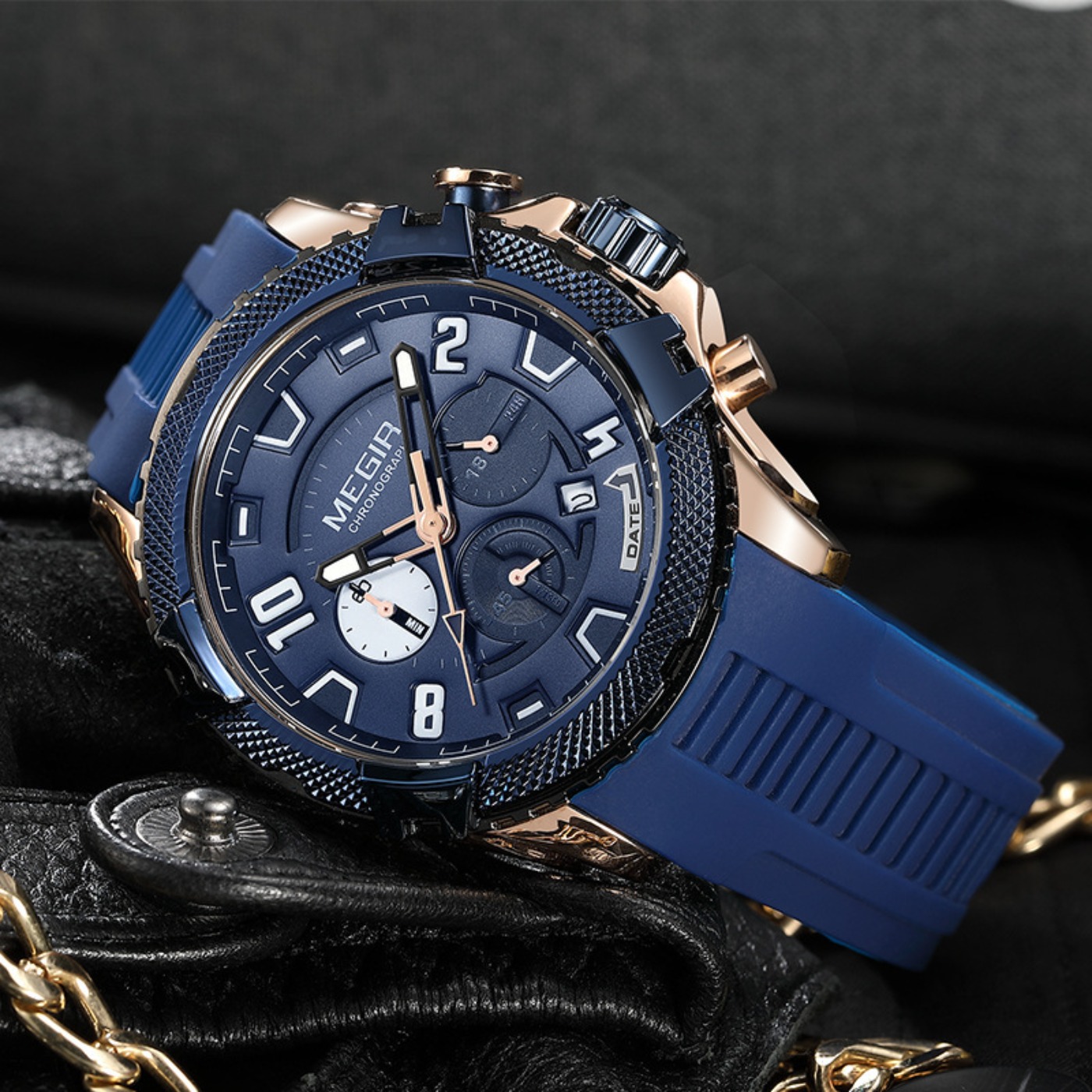 MEGIR Jam Tangan Kuarsa Pria D - Chronograph Sport Watch ulasan dan harga