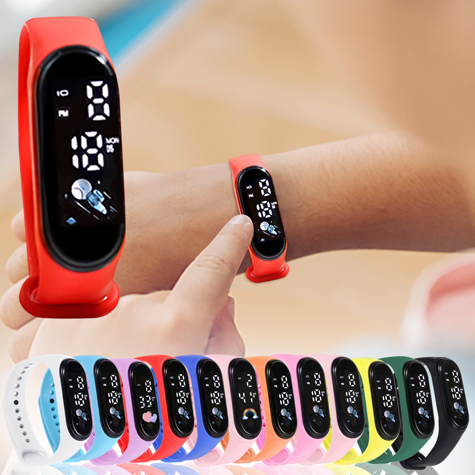 Jam Tangan Pintar Kawaii untuk - Smartwatch Digital Watches For Kid Boy ulasan dan harga