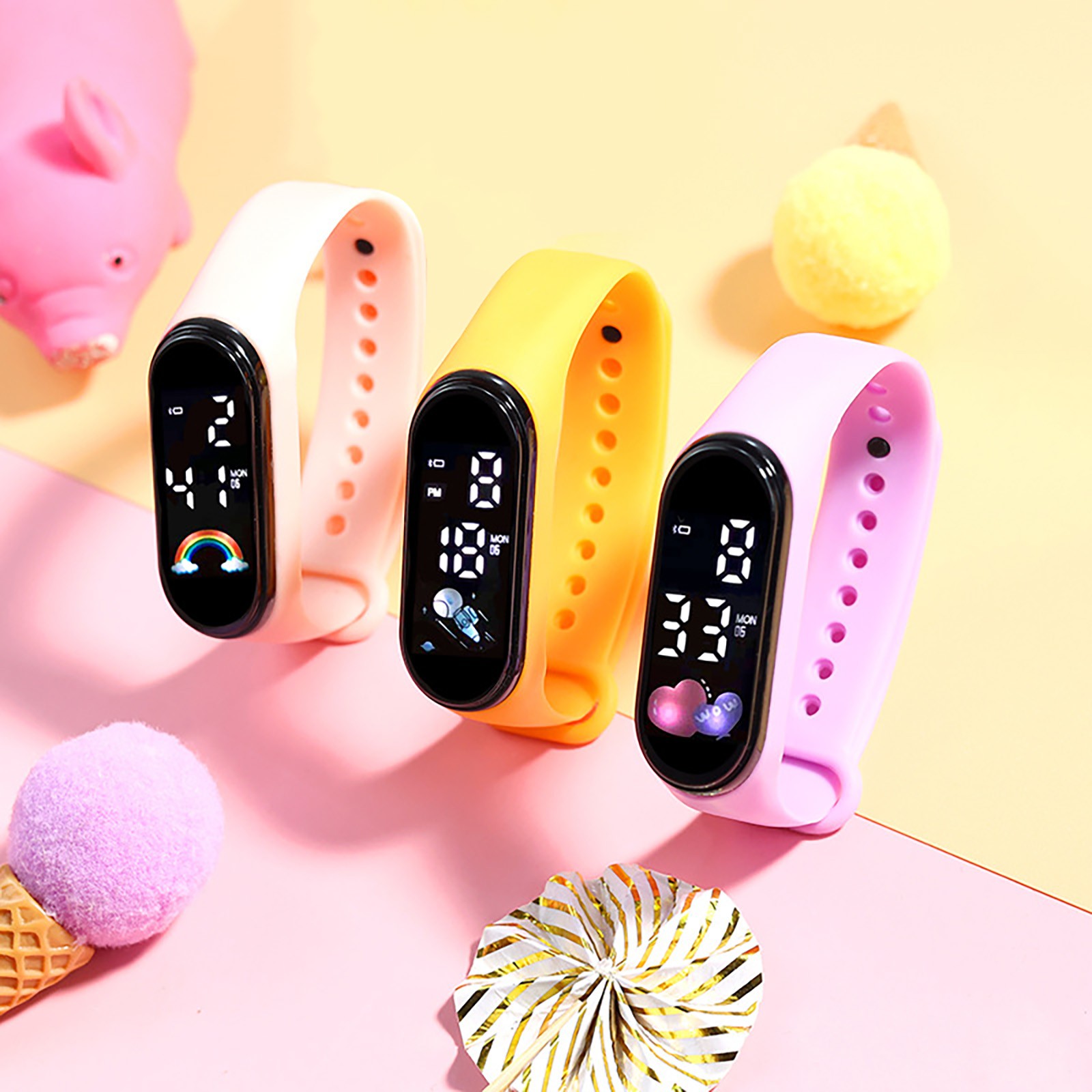 Jam Tangan Pintar Kawaii untuk - Smartwatch Digital Watches For Kid Boy ulasan dan harga