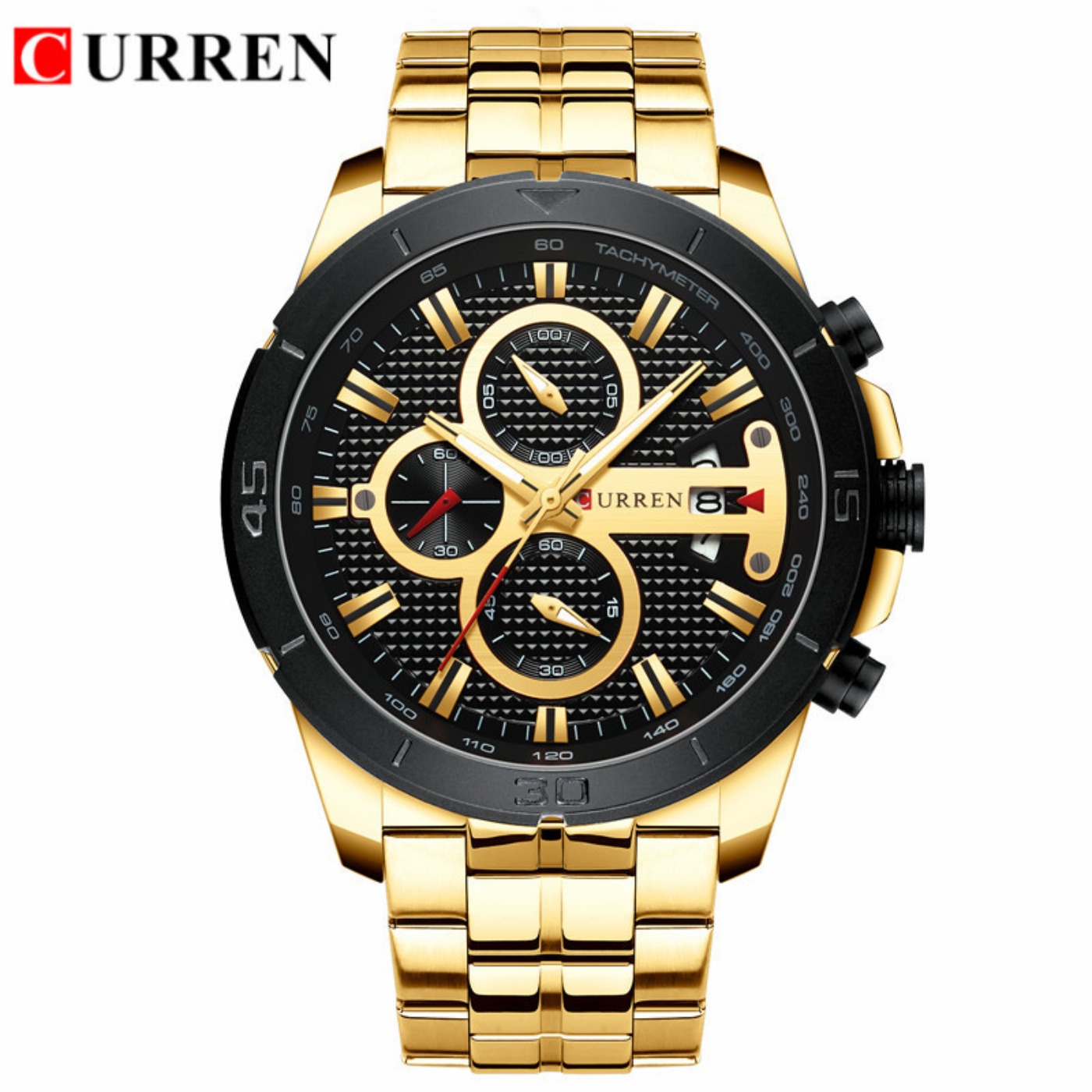 CURREN Jam Tangan Pria Tahan A - Chronograph Sport Watch ulasan dan harga