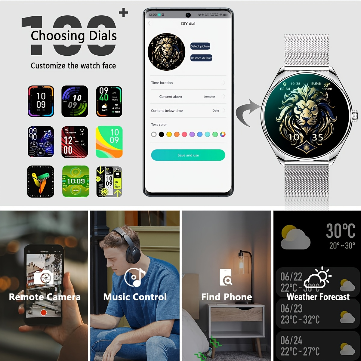 Jam Tangan Pintar Ultra Tipis  - Watches Ladies Smartwatch ulasan dan harga
