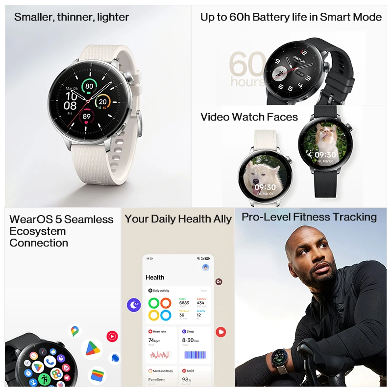 Versi Global OnePlus Watch 3 4 - Heart Rate Gps Watch ulasan dan harga