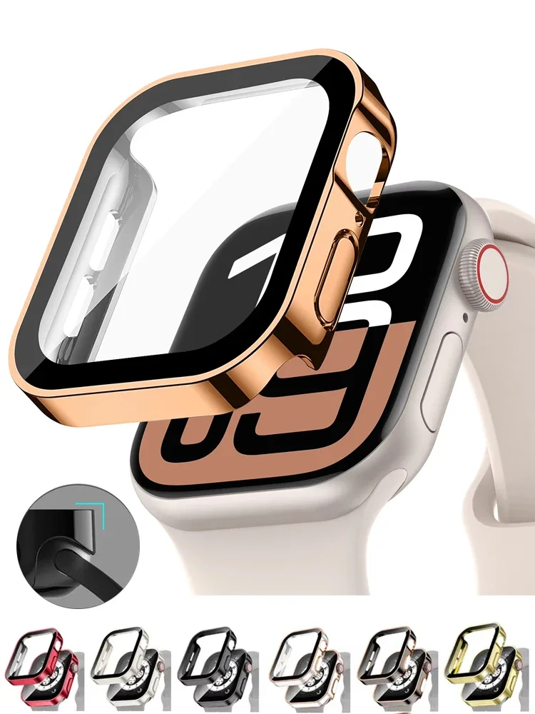Pelindung Layar untuk Casing J - Iwatch Smartwatch Series 7 ulasan dan harga