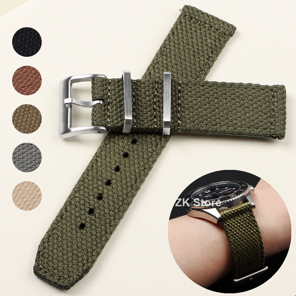 Tali jam tangan nilon Linen 20 - Smartwatch Army Watches For Men ulasan dan harga