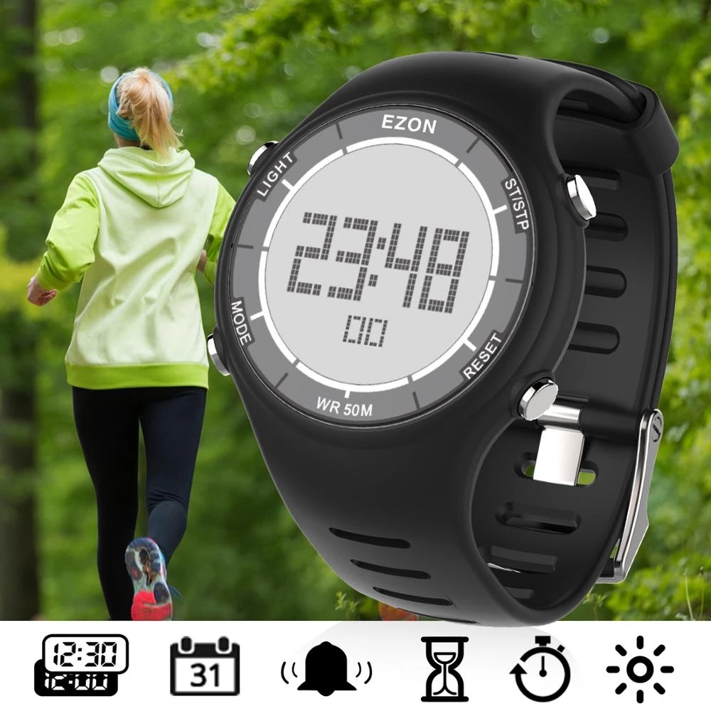 EZON Jam Tangan Olahraga Digit - Chronograph Sport Watch ulasan dan harga