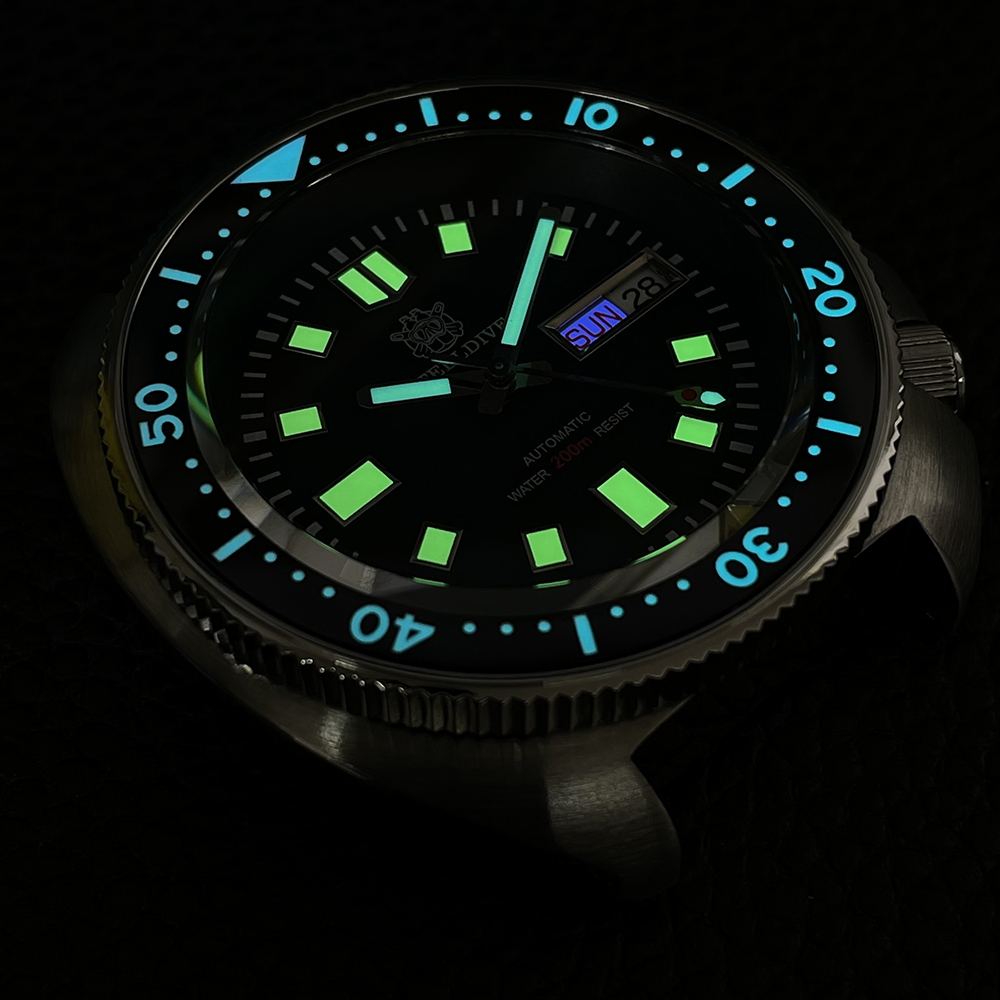 Jam tangan pria STEELDIVE, 44m - Tide Watch Surf ulasan dan harga