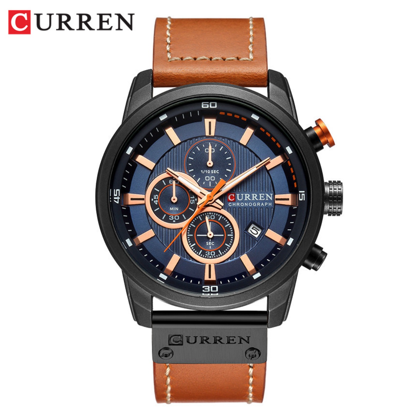CURREN Jam Tangan Pria Kuarsa  - Chronograph Sport Watch ulasan dan harga