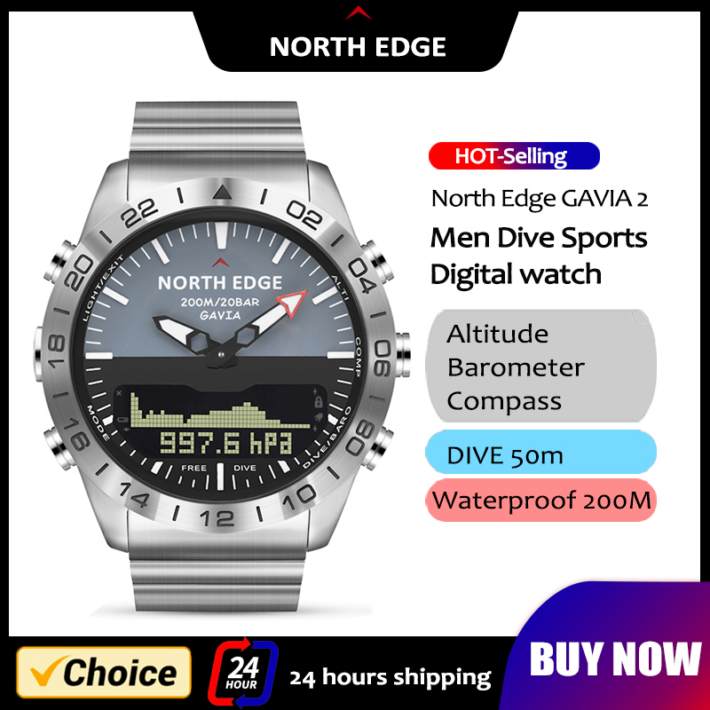NORTH EDGE jam tangan cerdas p - Smartwatch Army Watches For Men ulasan dan harga