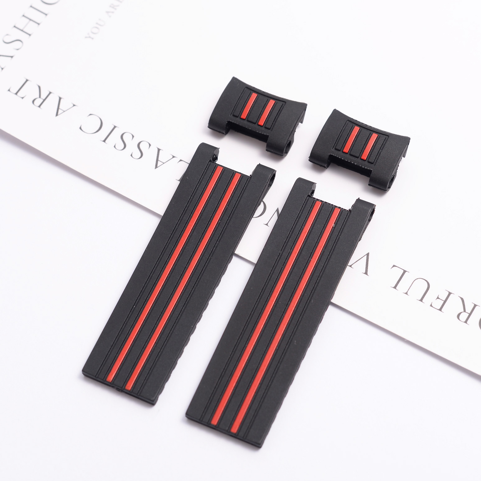 Hitam Biru dengan Garis Merah  - Tide Watch Surf ulasan dan harga