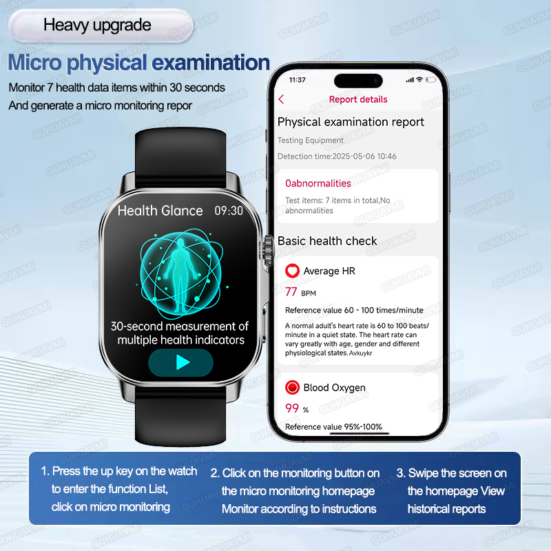 Jam Tangan Pintar Kelas Perawa - Smartwatch Health Watches For Men ulasan dan harga