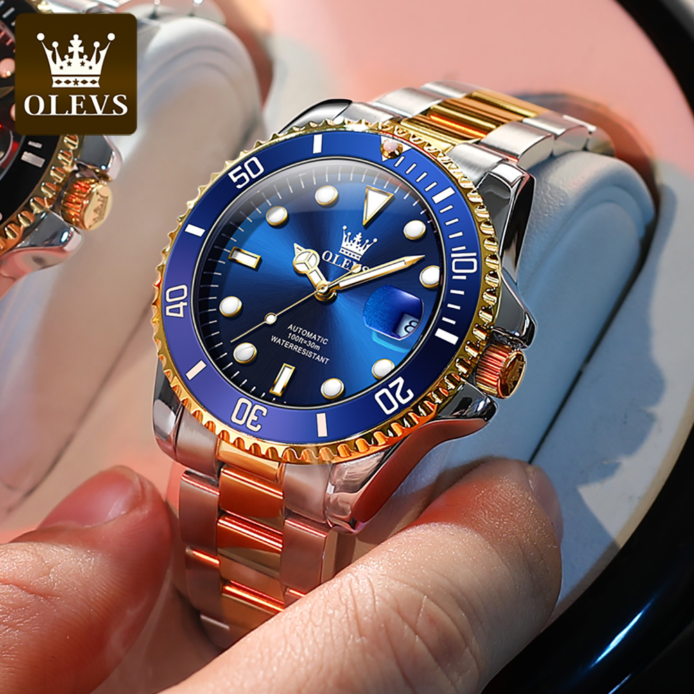 OLEVS jam tangan mekanis bisni - Rolex Watch Datejust ulasan dan harga
