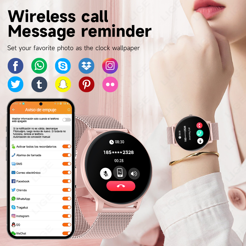 Jam Tangan Pintar Panggilan Bl - Watches Ladies Smartwatch ulasan dan harga