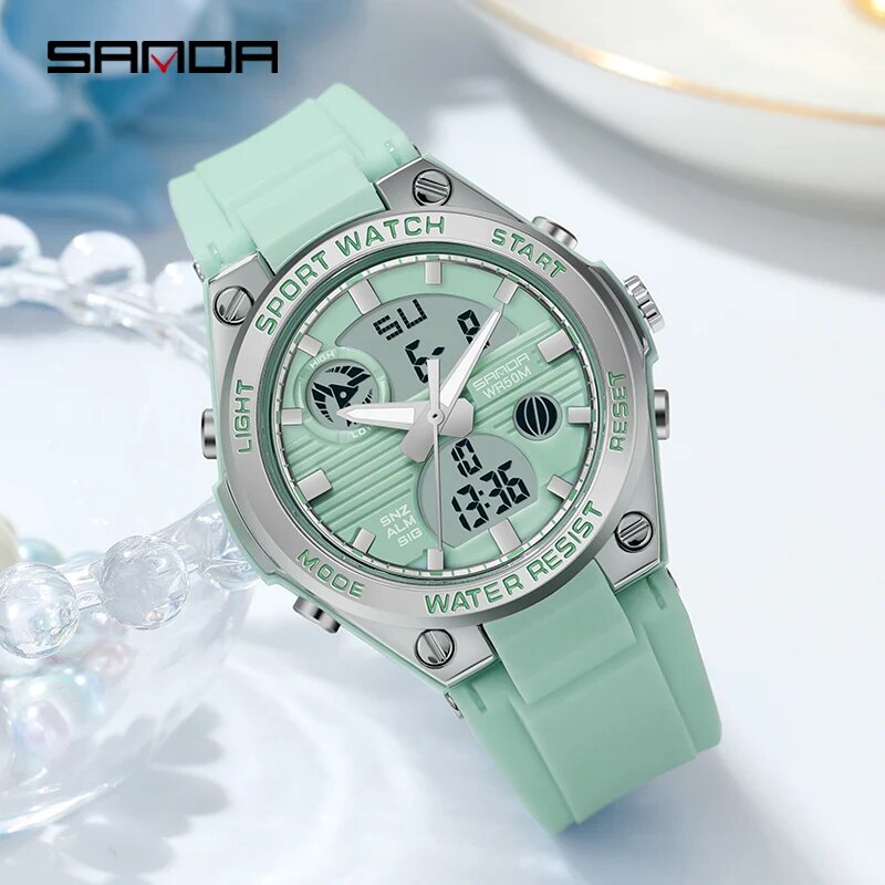 SANDA jam tangan Digital LED w - Chronograph Sport Watch ulasan dan harga