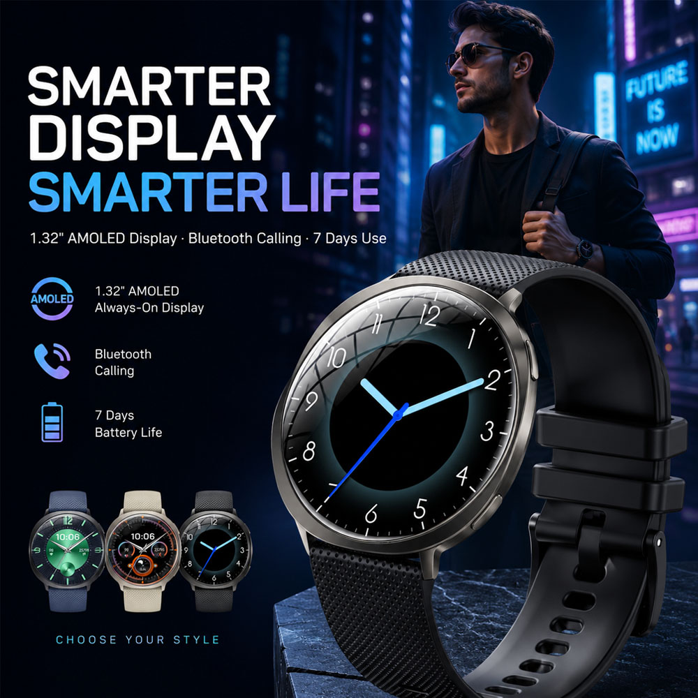 Jam Tangan Pintar Premium AMOL - Smartwatch Health Watches For Men ulasan dan harga