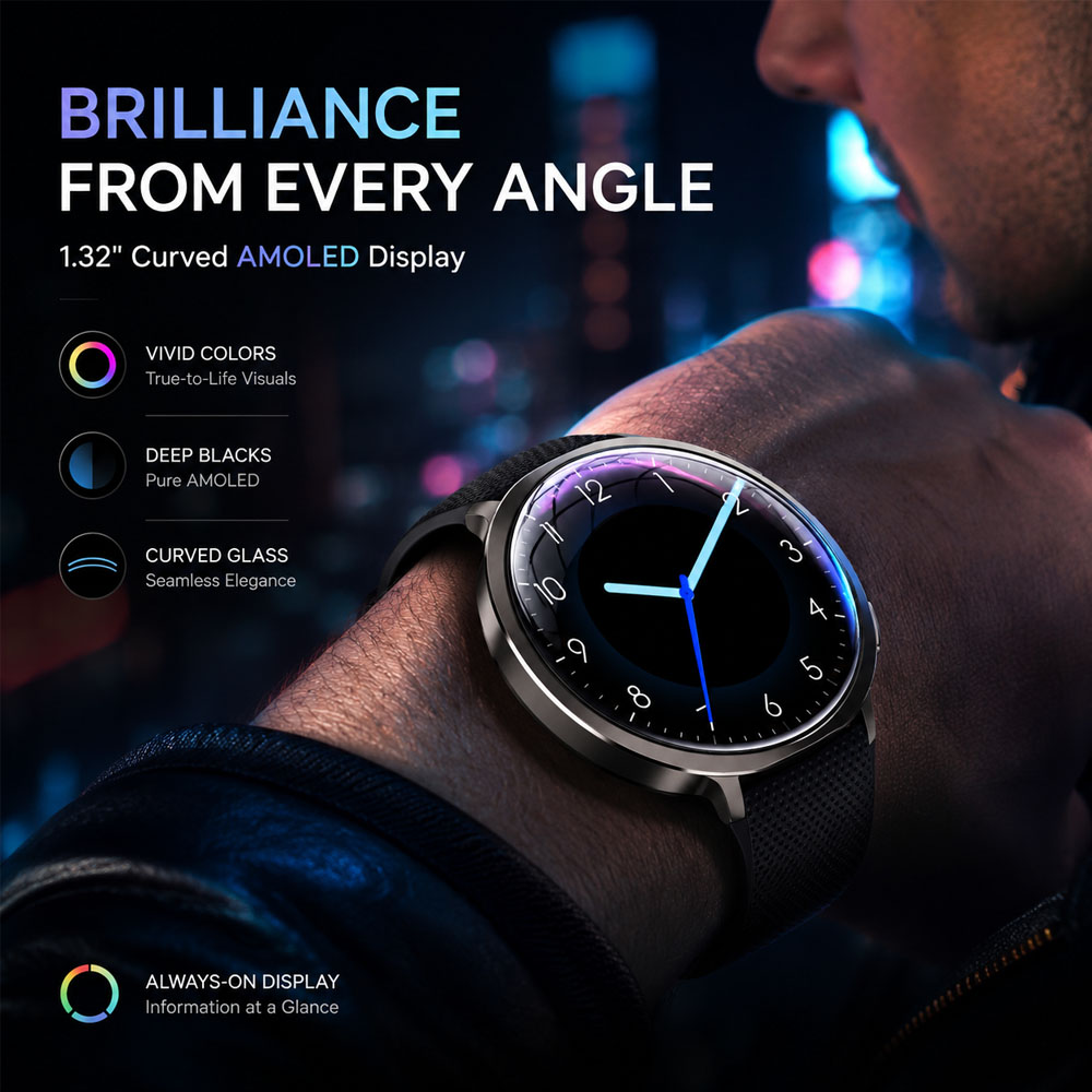 Jam Tangan Pintar Premium AMOL - Smartwatch Health Watches For Men ulasan dan harga