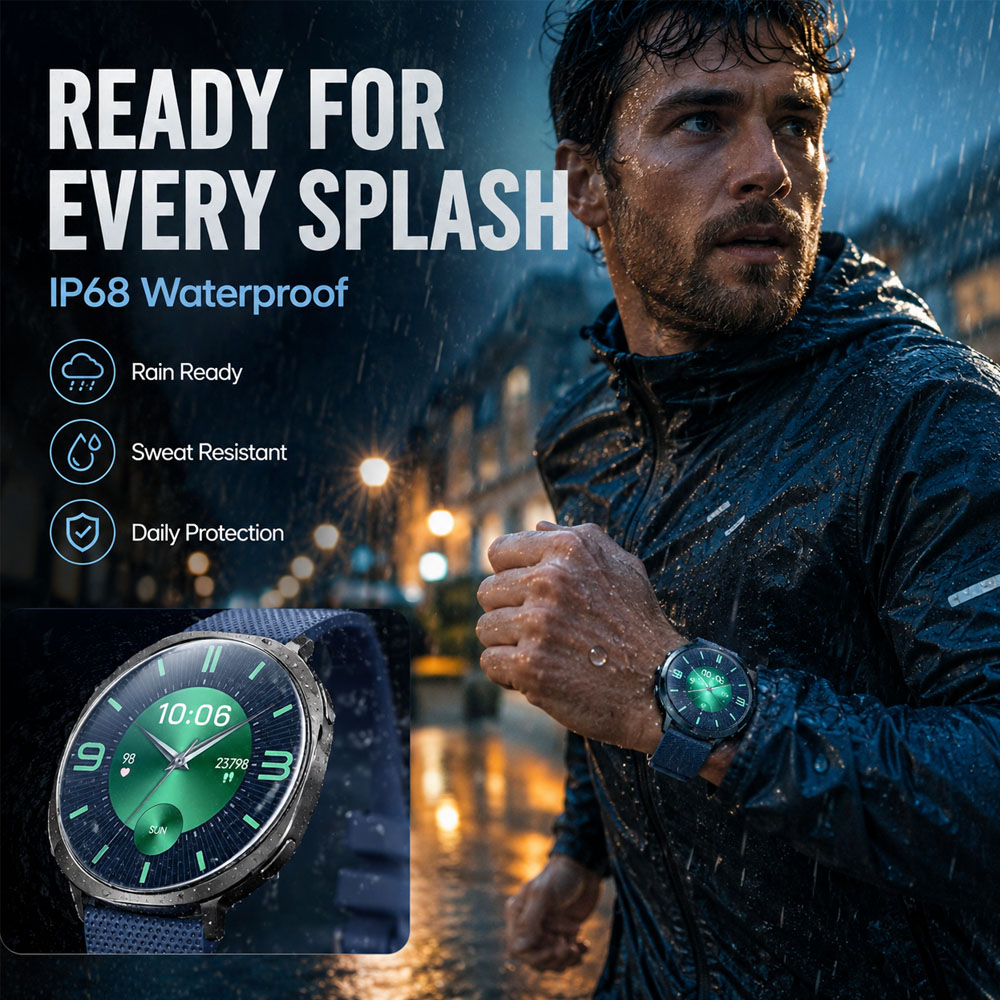 Jam Tangan Pintar Premium AMOL - Smartwatch Health Watches For Men ulasan dan harga