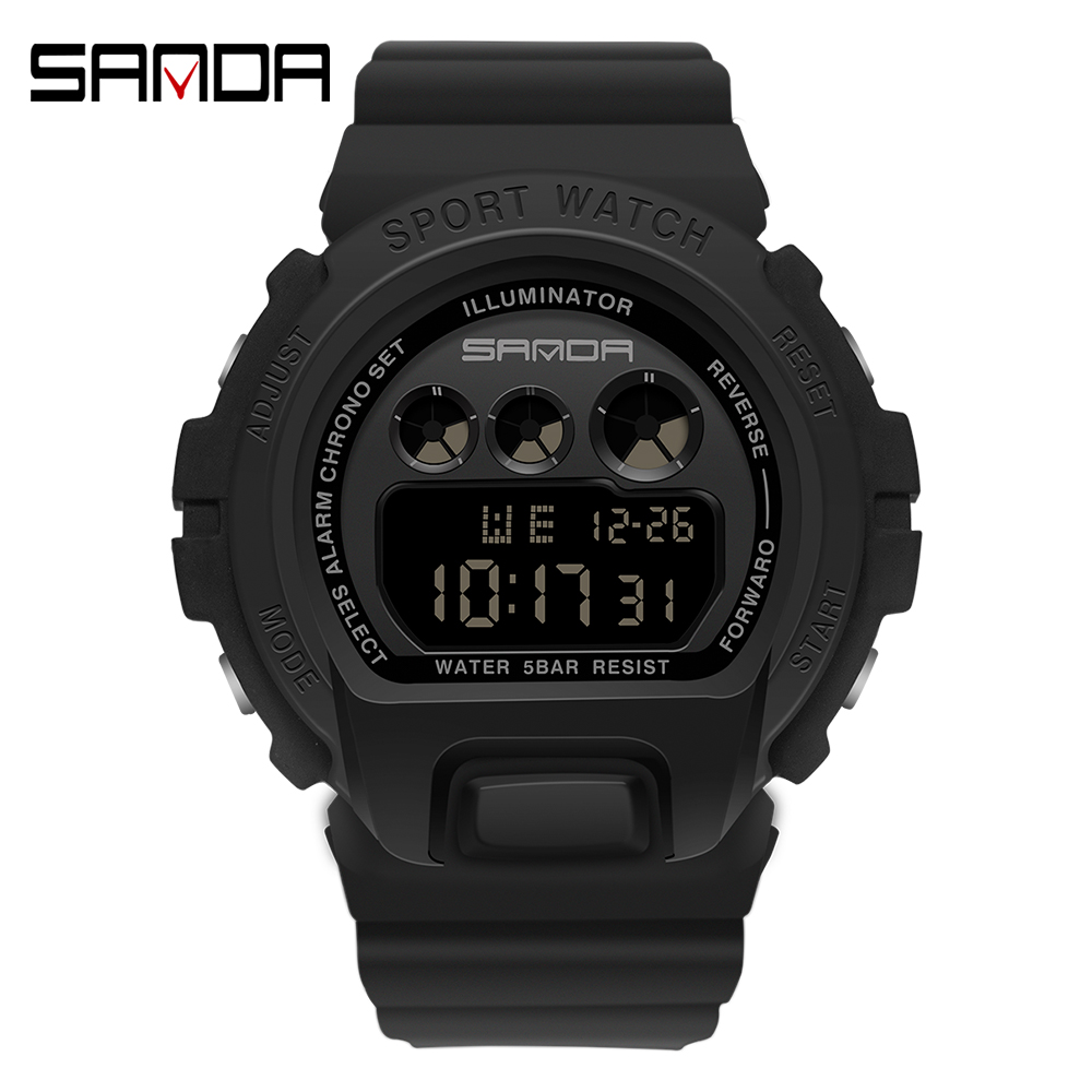 Sanda jam tangan olahraga pria - Chronograph Sport Watch ulasan dan harga
