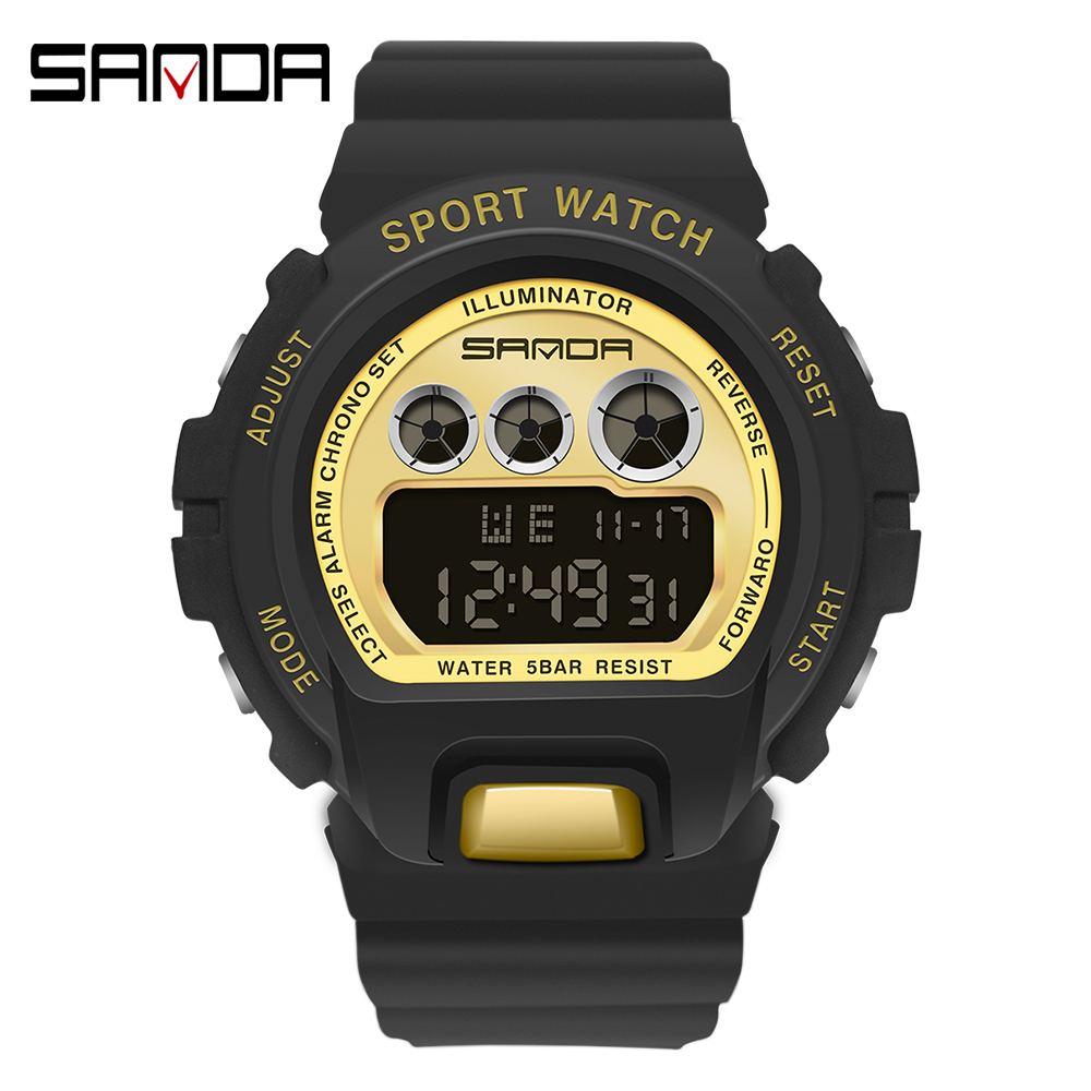 Sanda jam tangan olahraga pria - Chronograph Sport Watch ulasan dan harga