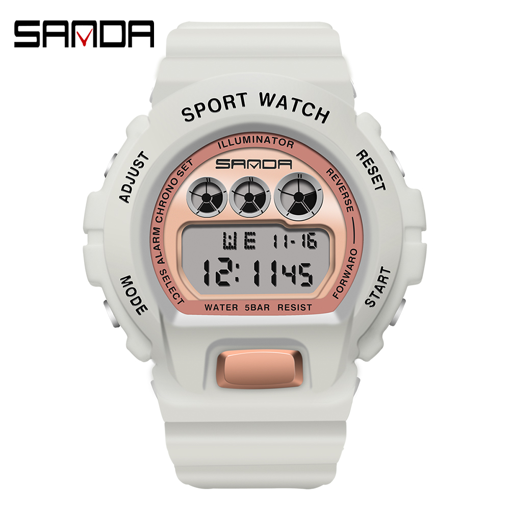 Sanda jam tangan olahraga pria - Chronograph Sport Watch ulasan dan harga