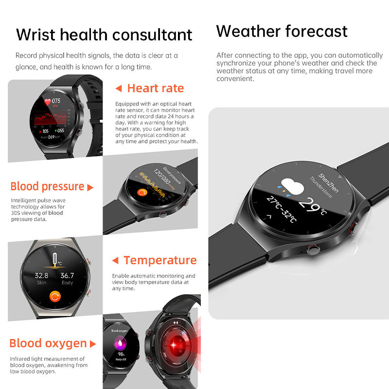 GEJIAN Jam Tangan Pintar Keseh - Smartwatch Health Watches For Men ulasan dan harga