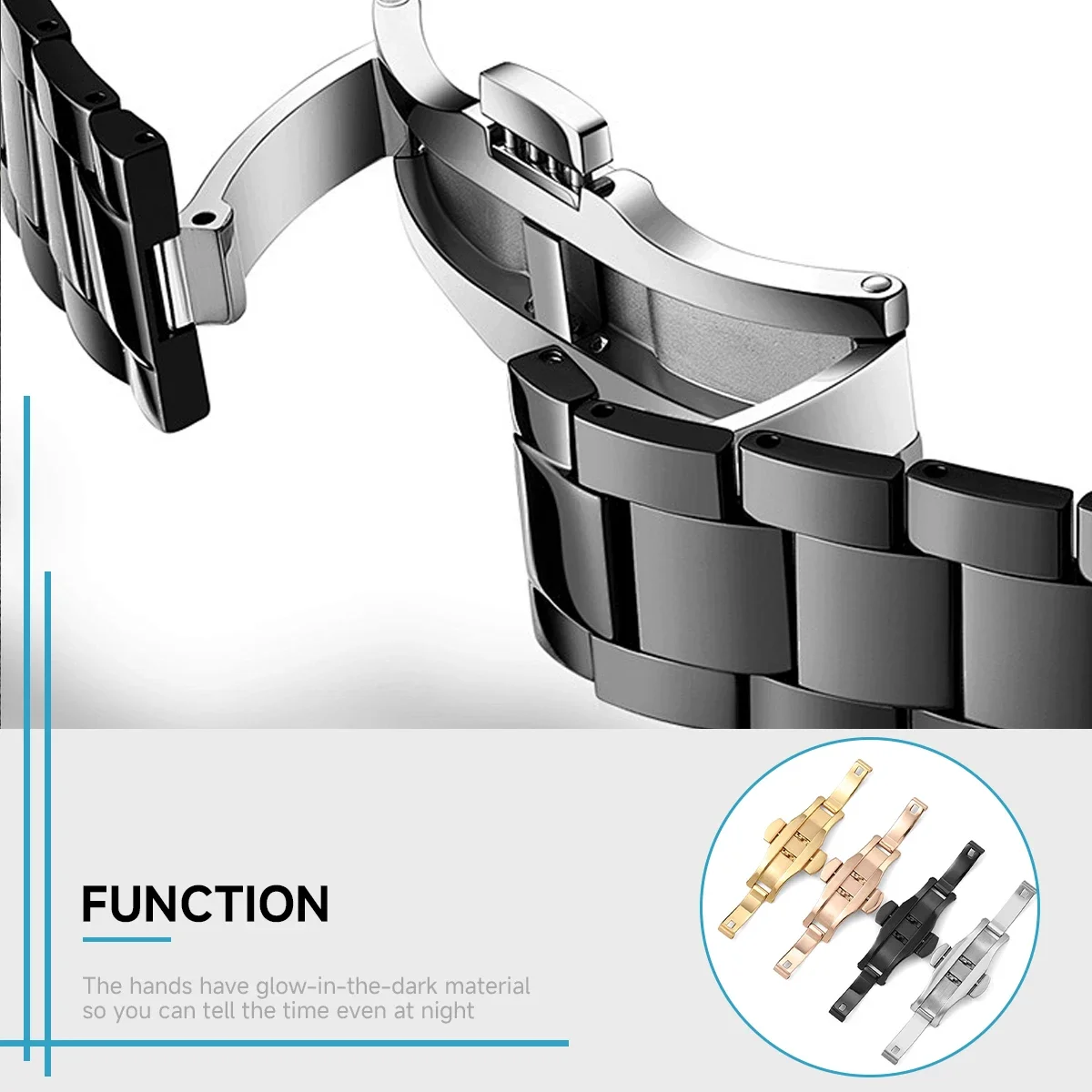 Tali Jam Tangan Gesper Baja Ta - Replacement Watch Bracelet ulasan dan harga
