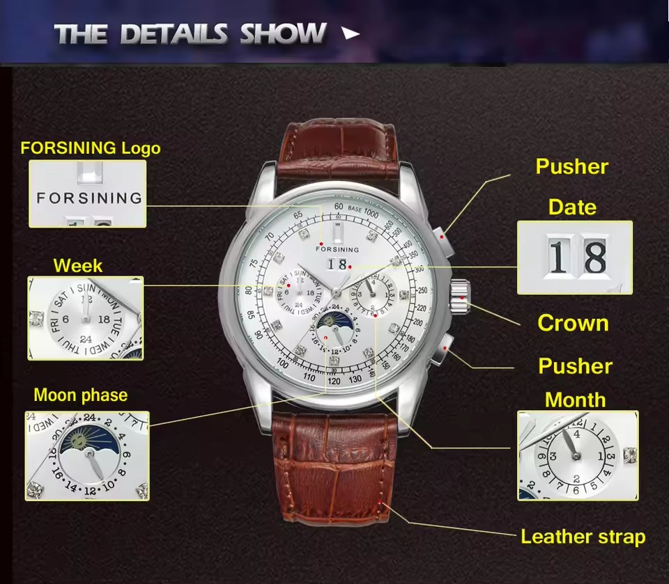 FORSINING jam tangan pria, jam - Patek Philippe Watch Aquanaut ulasan dan harga