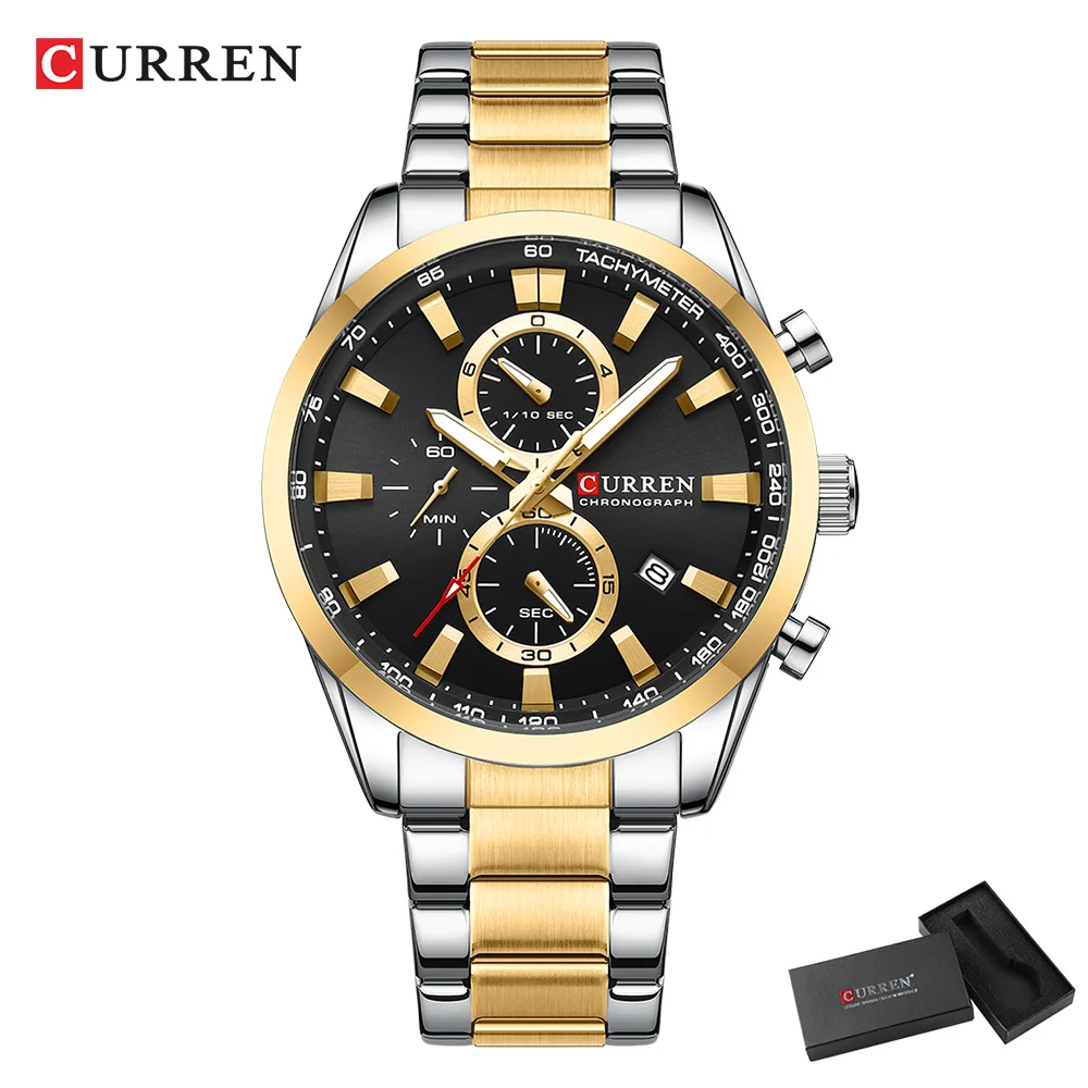 CURREN Jam Tangan Olahraga Chr - Analog Quartz Watch ulasan dan harga