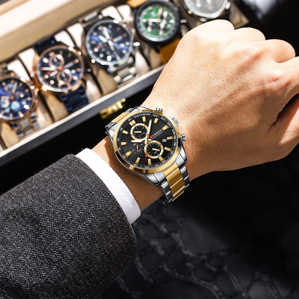 CURREN Jam Tangan Olahraga Chr - Analog Quartz Watch ulasan dan harga