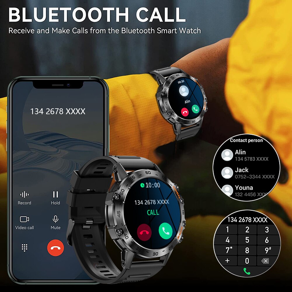 MEVADEN Steel 1.39 inci Jam Ta - Smartwatch Health Watches For Men ulasan dan harga