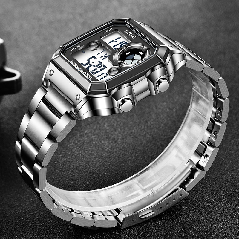 LIGE Jam Tangan Pria Elektroni - Analog Quartz Watch ulasan dan harga