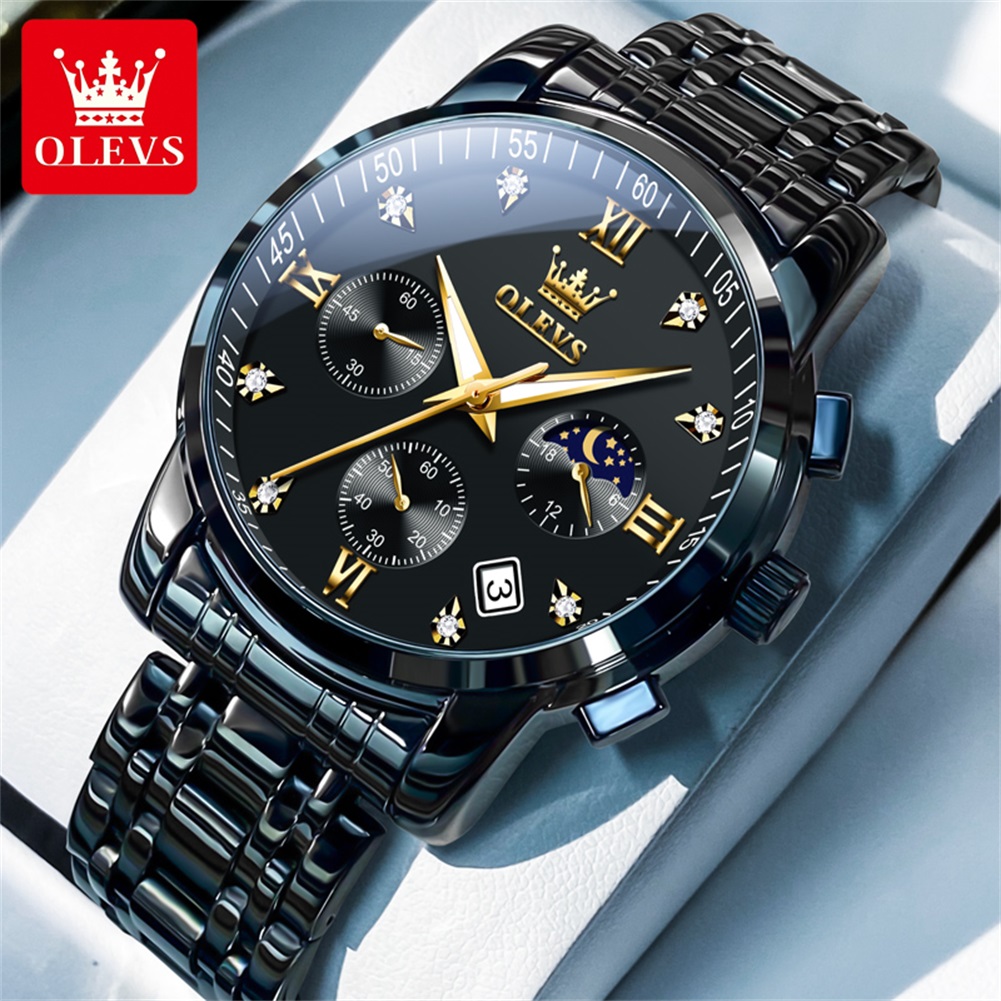OLEVS Jam Tangan Pria Populer  - Analog Quartz Watch ulasan dan harga