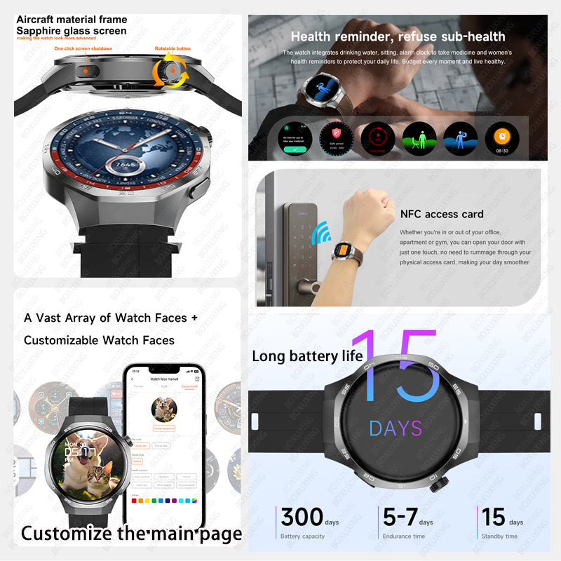 Jam Tangan BOXUXING 5 MAX 2026 - Smartwatch Health Watches For Men ulasan dan harga