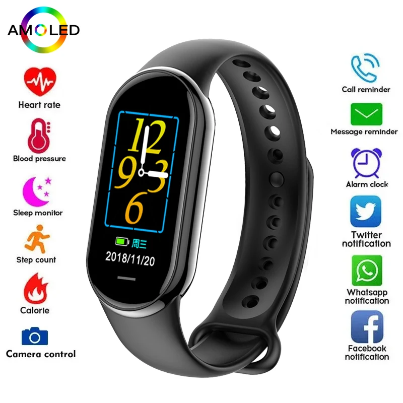 Jam Tangan Pintar M8 Band Keci - Smartwatch New Watches 2025 ulasan dan harga