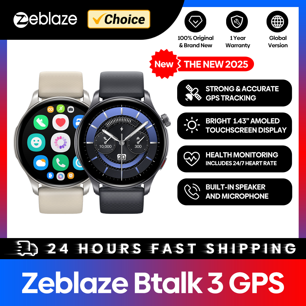Zeblaze Btalk 3 GPS jam tangan - Heart Rate Gps Watch ulasan dan harga