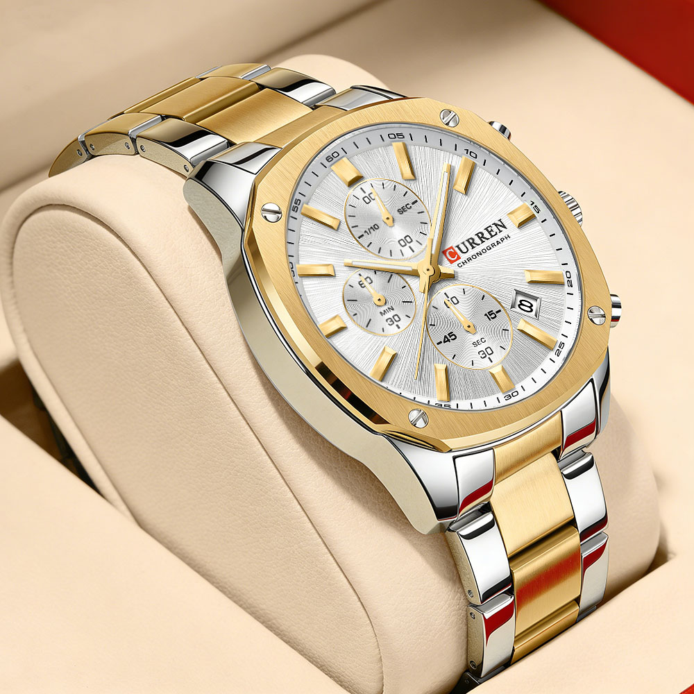 CURREN Jam Tangan Olahraga Pri - Chronograph Sport Watch ulasan dan harga