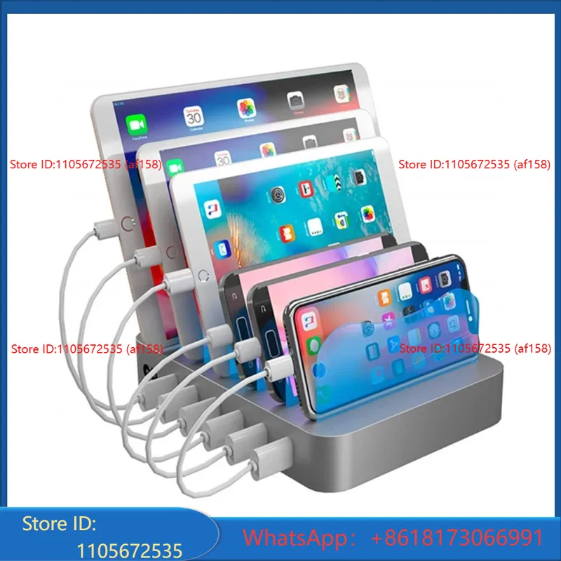 6USB dudukan telepon desktop,  - Watch Smartwatch ulasan dan harga